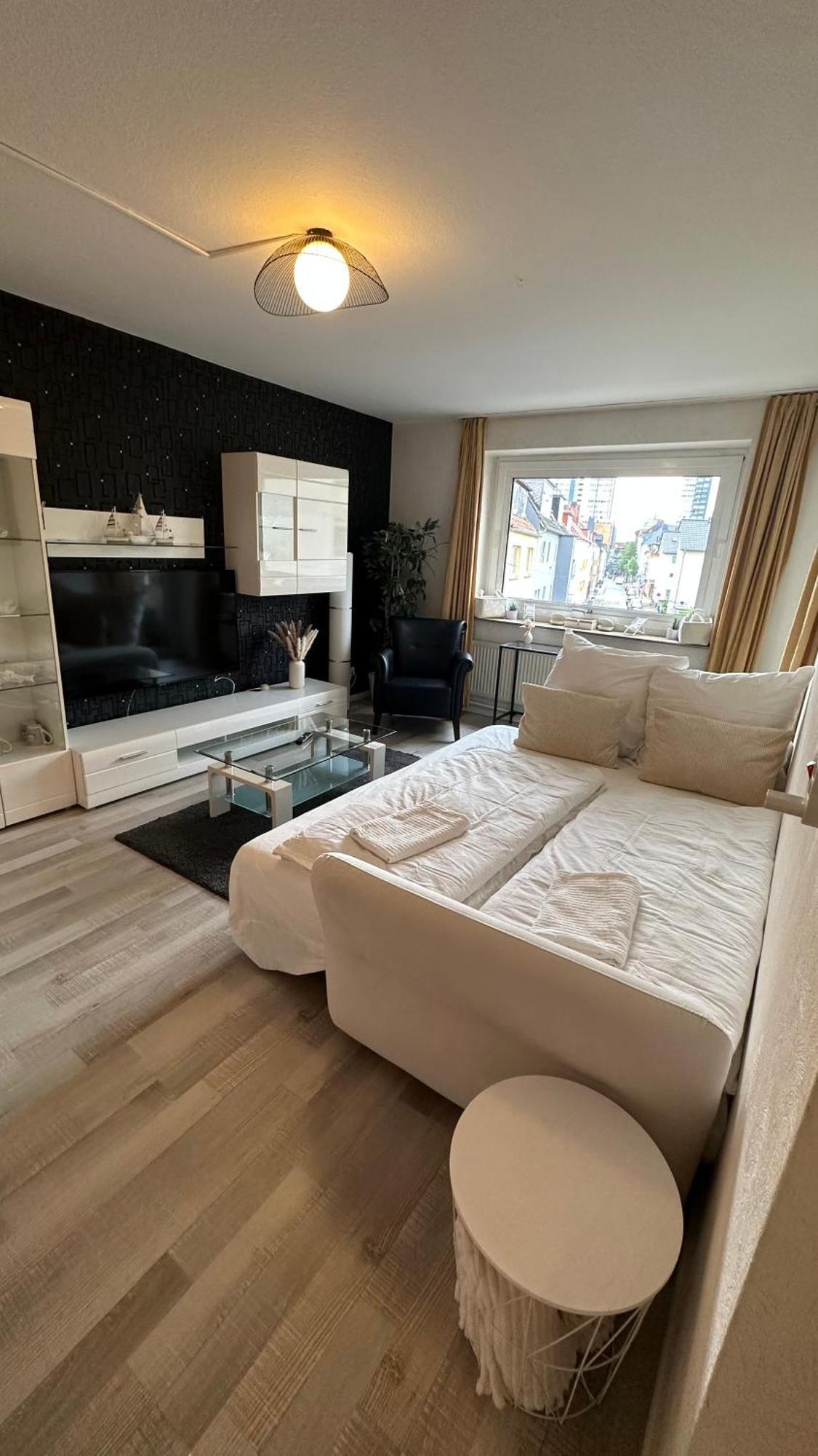 Fewo Am Deich 1 Zentral Mit Stadtblick Und Kontaktloser Check In Бремерхавен Екстериор снимка